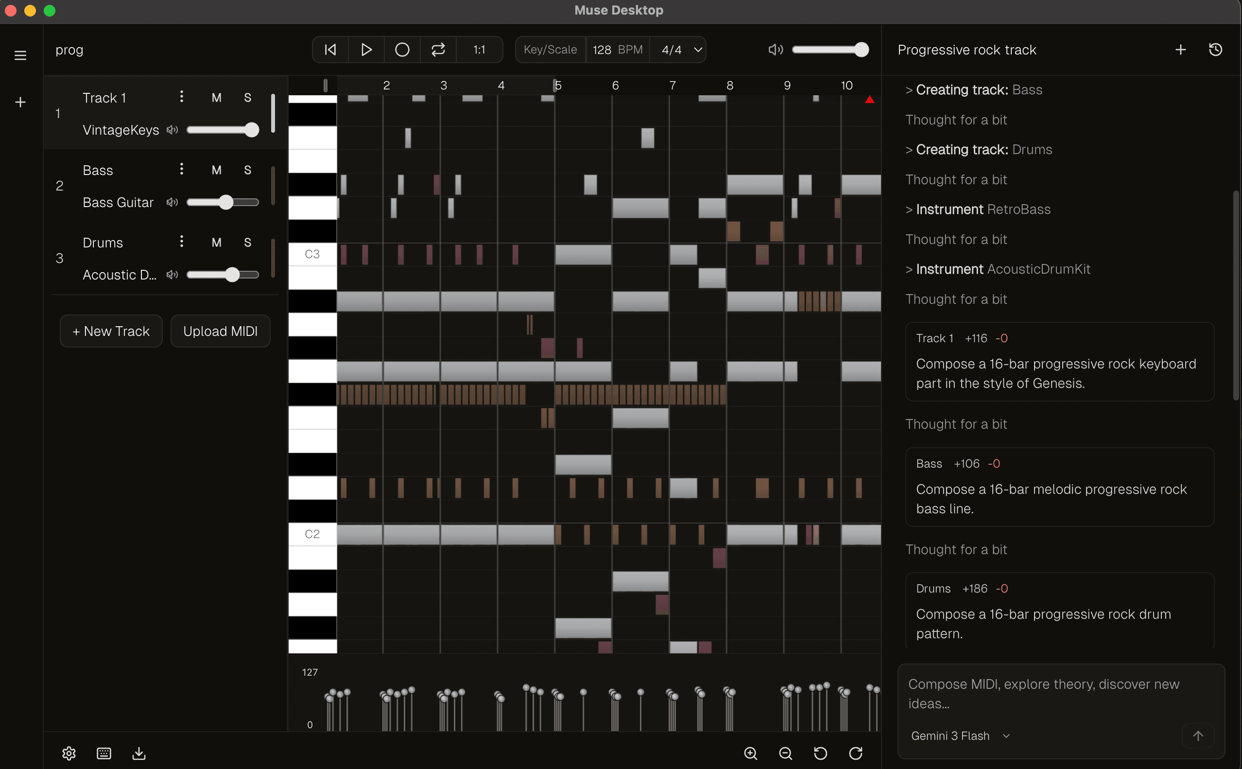 Muse Agent interface