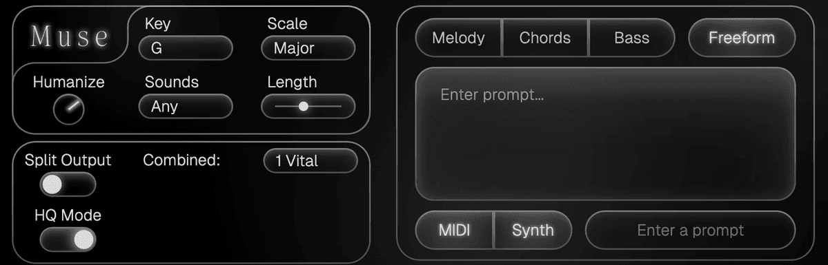 Muse M4L Interface (Mobile)